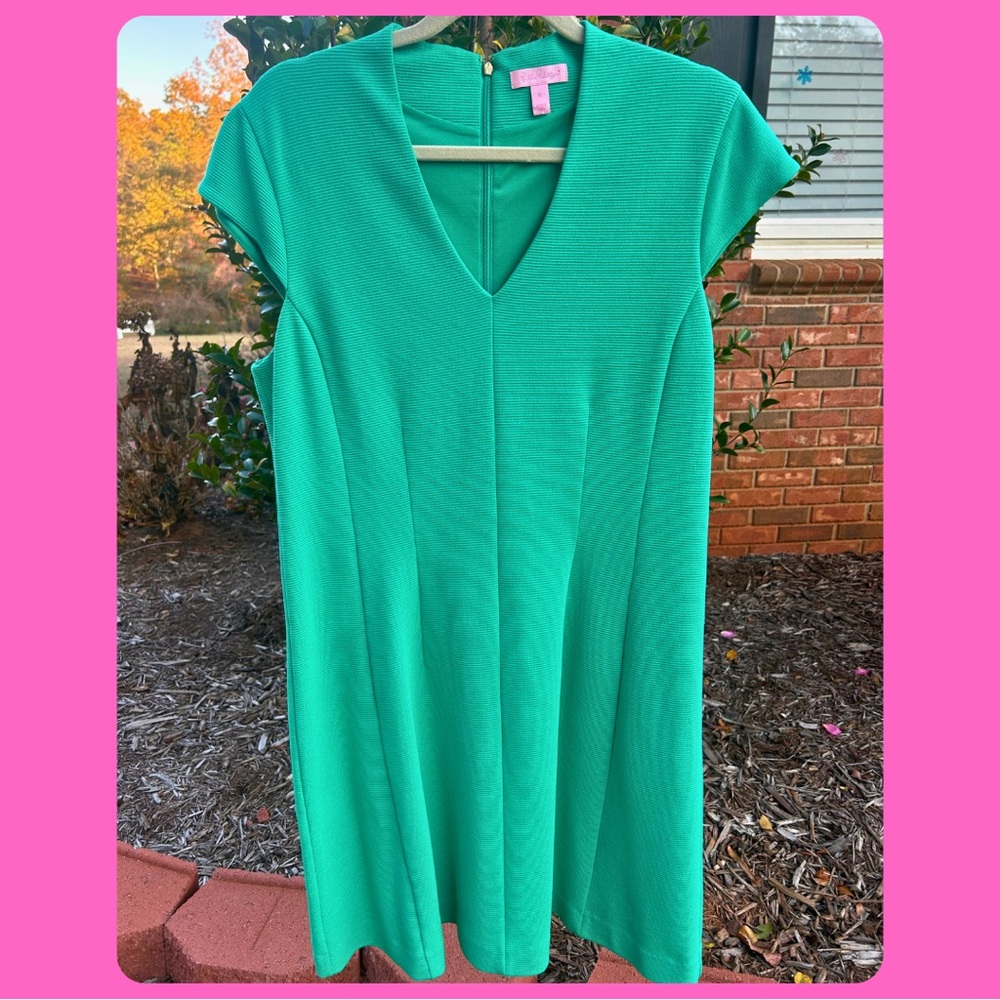 Lilly Pulitzer EUC Short Sleeve Bree Dress in Jewel Green Size XL